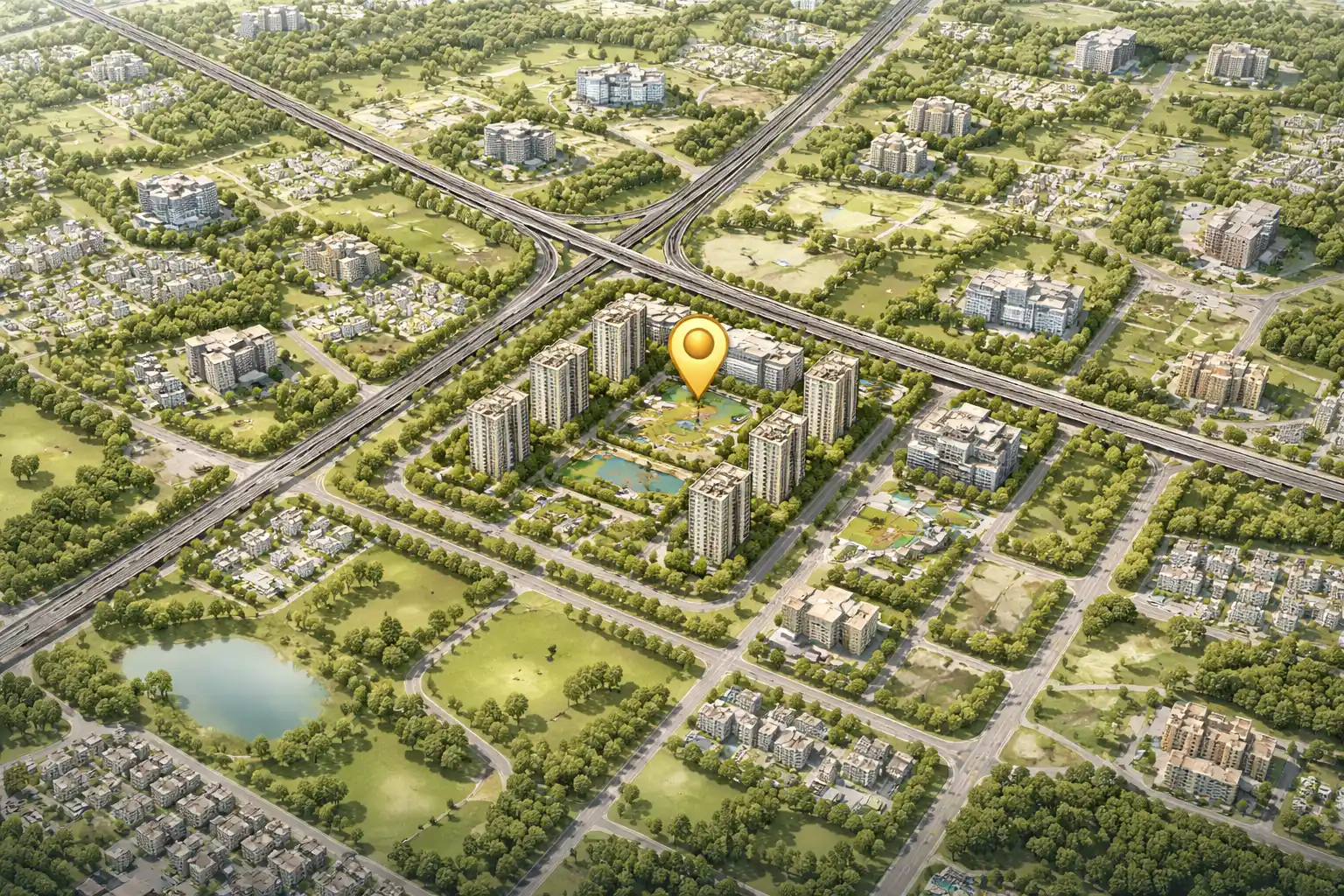 Download Adarsh Parkland Phase 2 Location Map